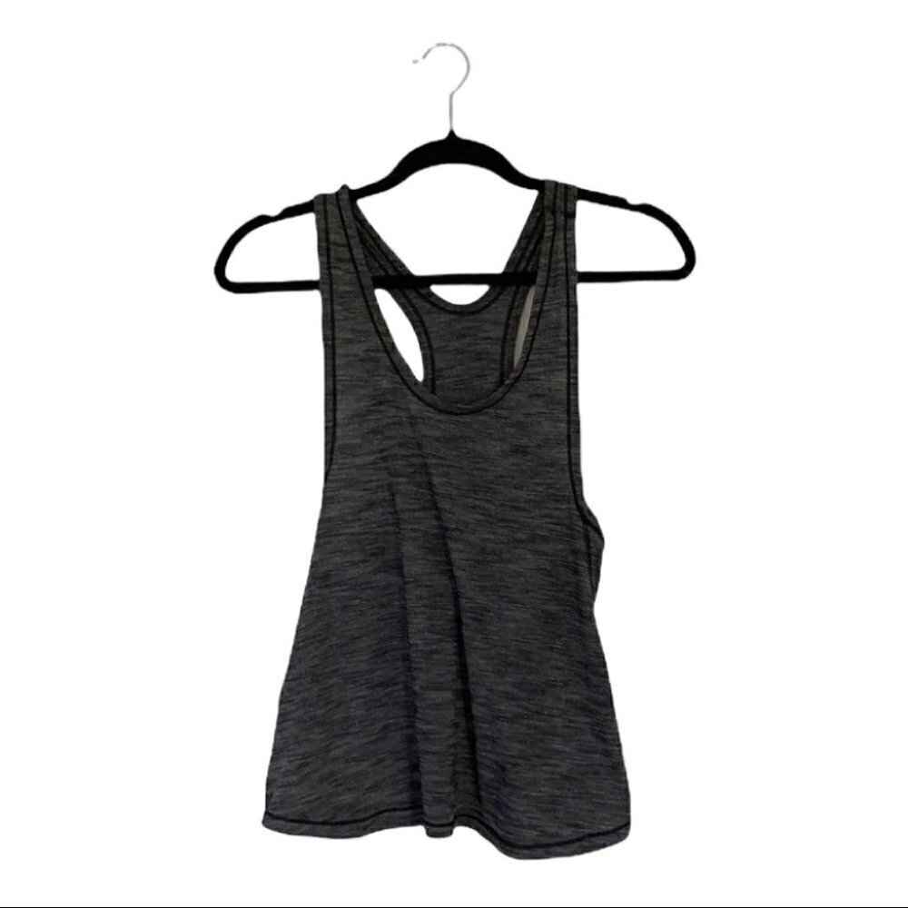 LULULEMON heather grey racer back tank top